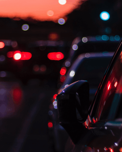 Car in traffic